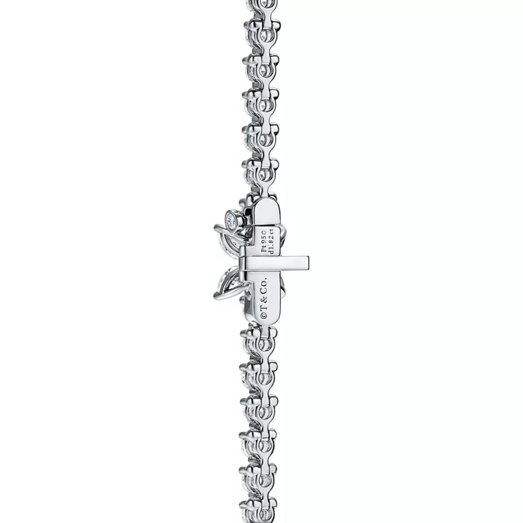 Tiffany Victoria®:Tennis Bracelet in Platinum with Diamonds, 2