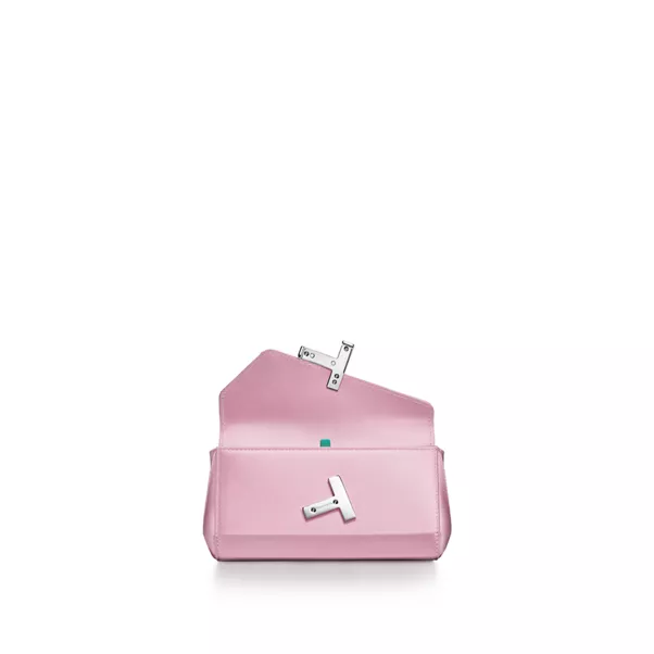 Mini Clutch in Crystal Pink Satin