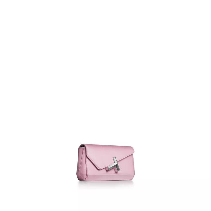 Tiffany T:Mini pochette en satin rose cristal, 5