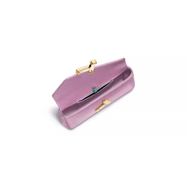 Tiffany T:Mini Clutch in Kunzite Purple Satin, 2