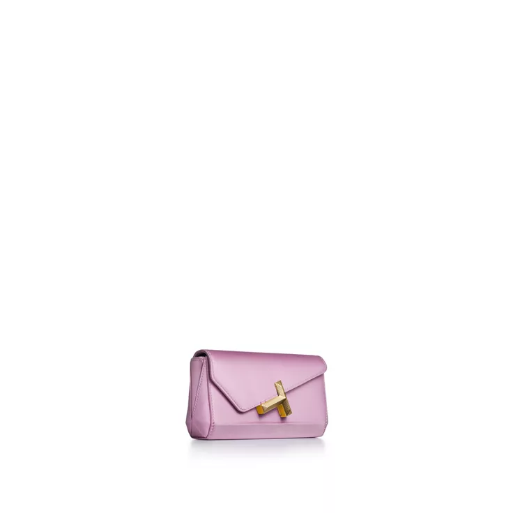 Tiffany T:Mini Clutch in Kunzite Purple Satin, 5