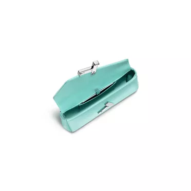 Tiffany T:Mini Clutch in Tiffany Blue® Satin, 2