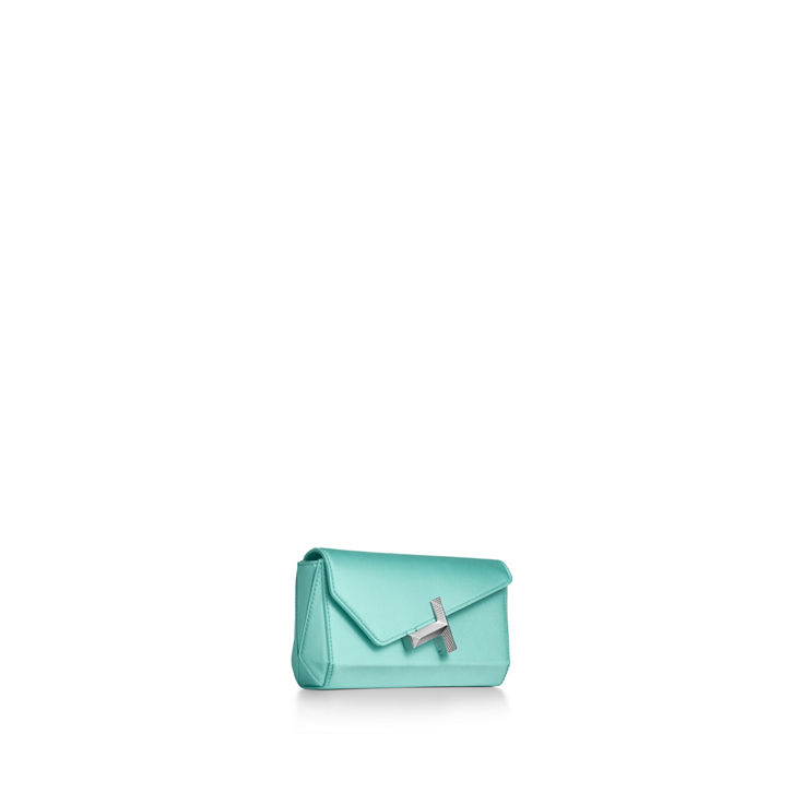 Tiffany T:Mini Clutch in Tiffany Blue® Satin image number 5