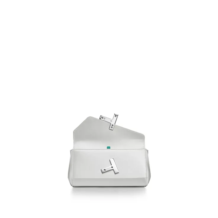 Tiffany T:Mini Clutch in White Satin, 1