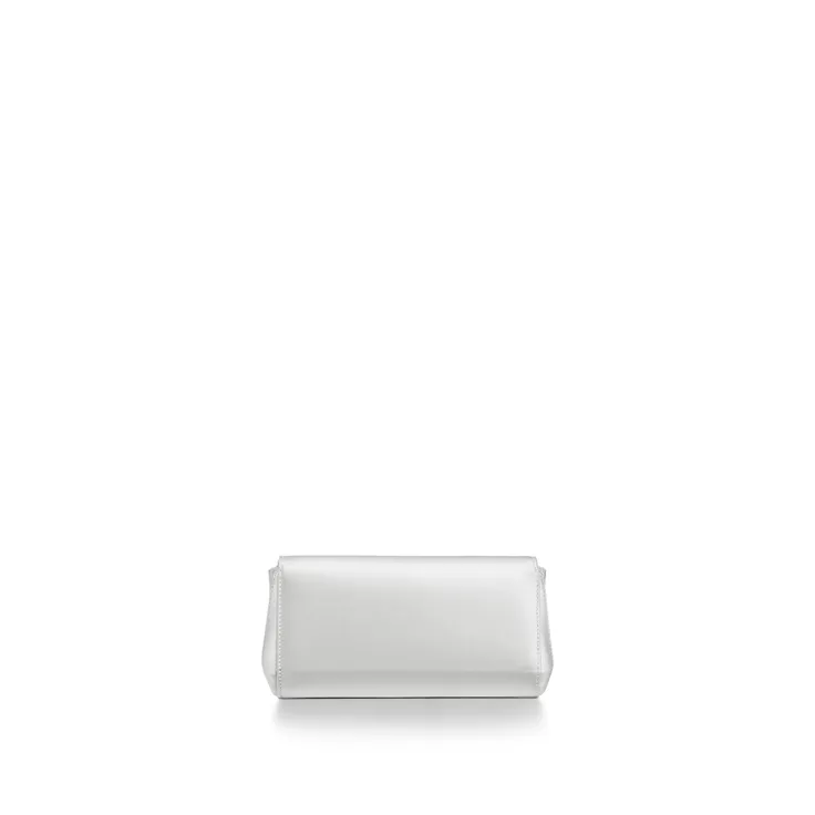 Tiffany T:Mini Clutch in White Satin, 4