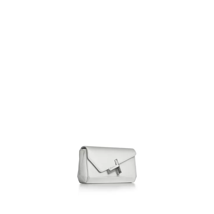 Tiffany T:Mini Clutch in White Satin, 5