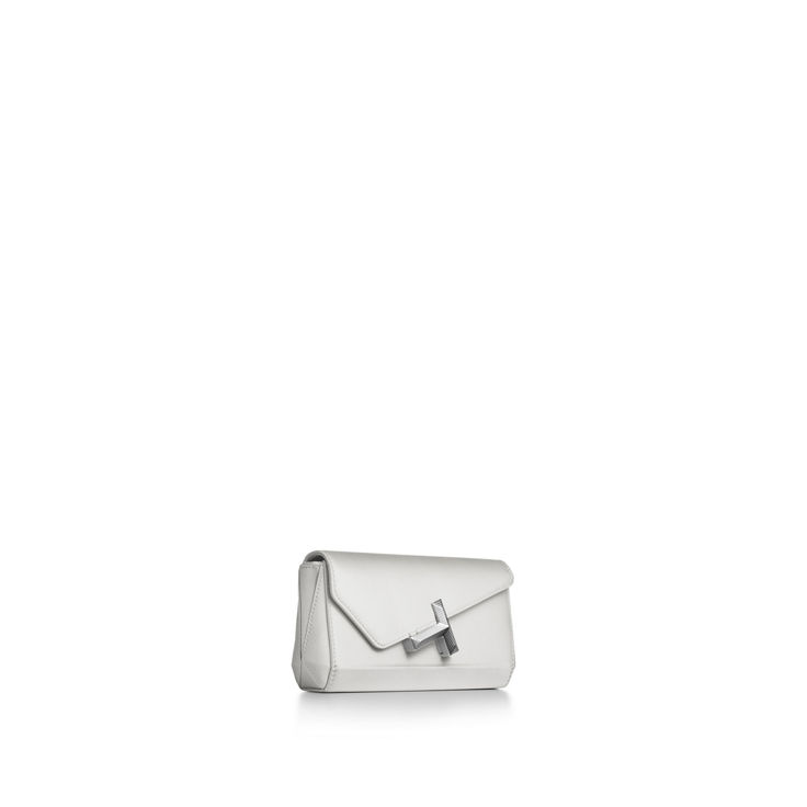 Tiffany T:Mini-Clutch aus Satin in Weiß Bildnummer 5