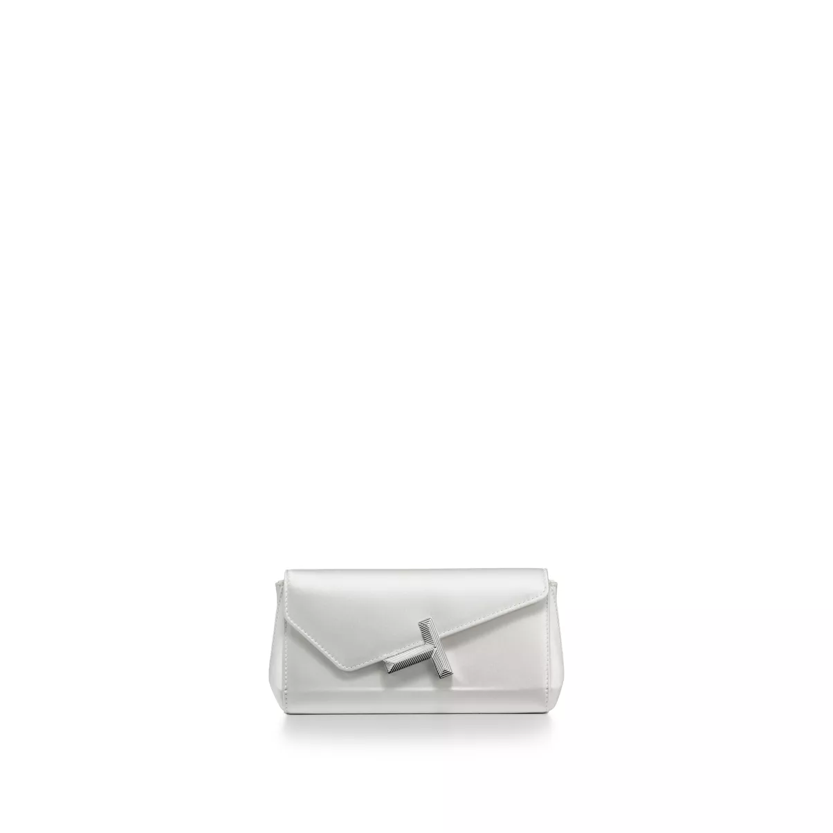 Mini Clutch in White Satin