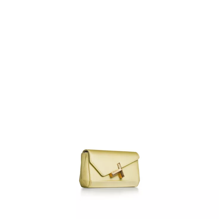 Tiffany T:Mini Clutch in Citrine Yellow Satin, 5