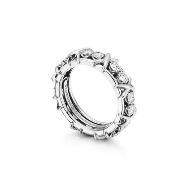 Sixteen Stone by Tiffany:Anillo de platino con diamantes, 3