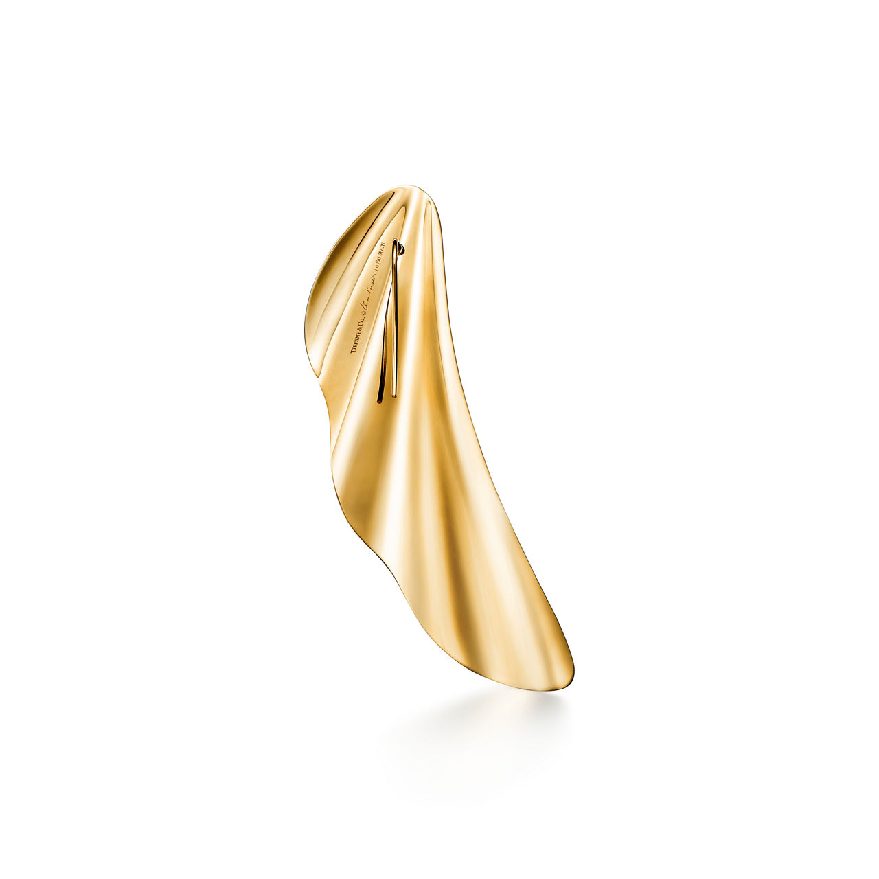 Elsa Peretti®:High Tide Earrings in Yellow Gold image number 3