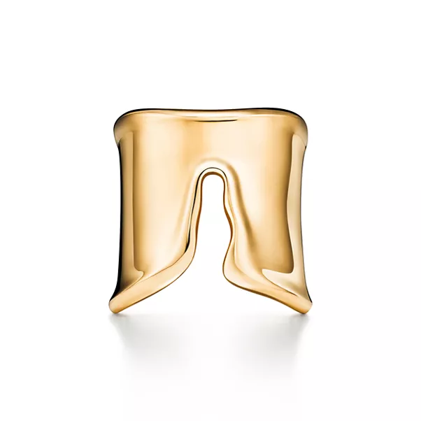 Anello Split in oro giallo