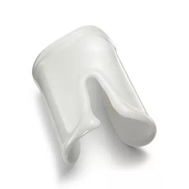 Elsa Peretti®:Large Bone Cuff in White Finish over Copper, 2
