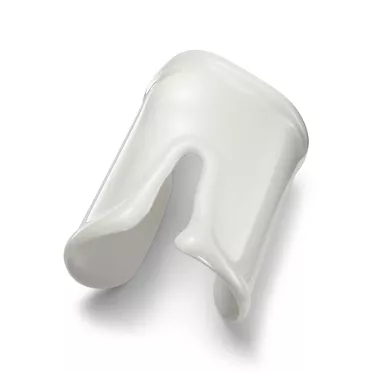 Elsa Peretti®:Large Bone Cuff in White Finish over Copper, 2
