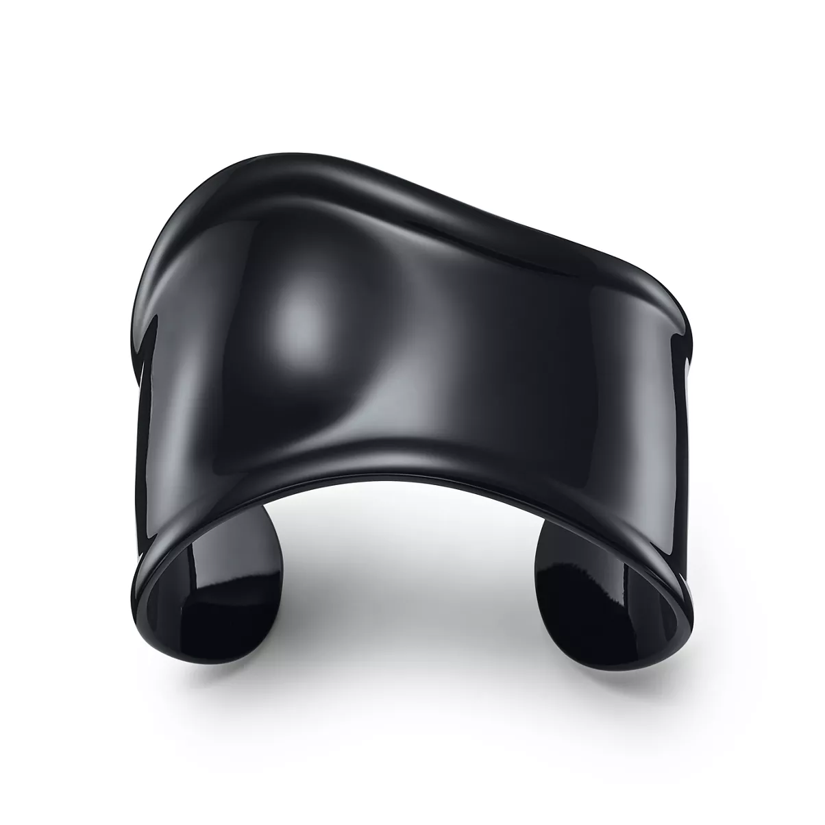 Small Bone Cuff in Black Finish over Copper, 43 mm Wide