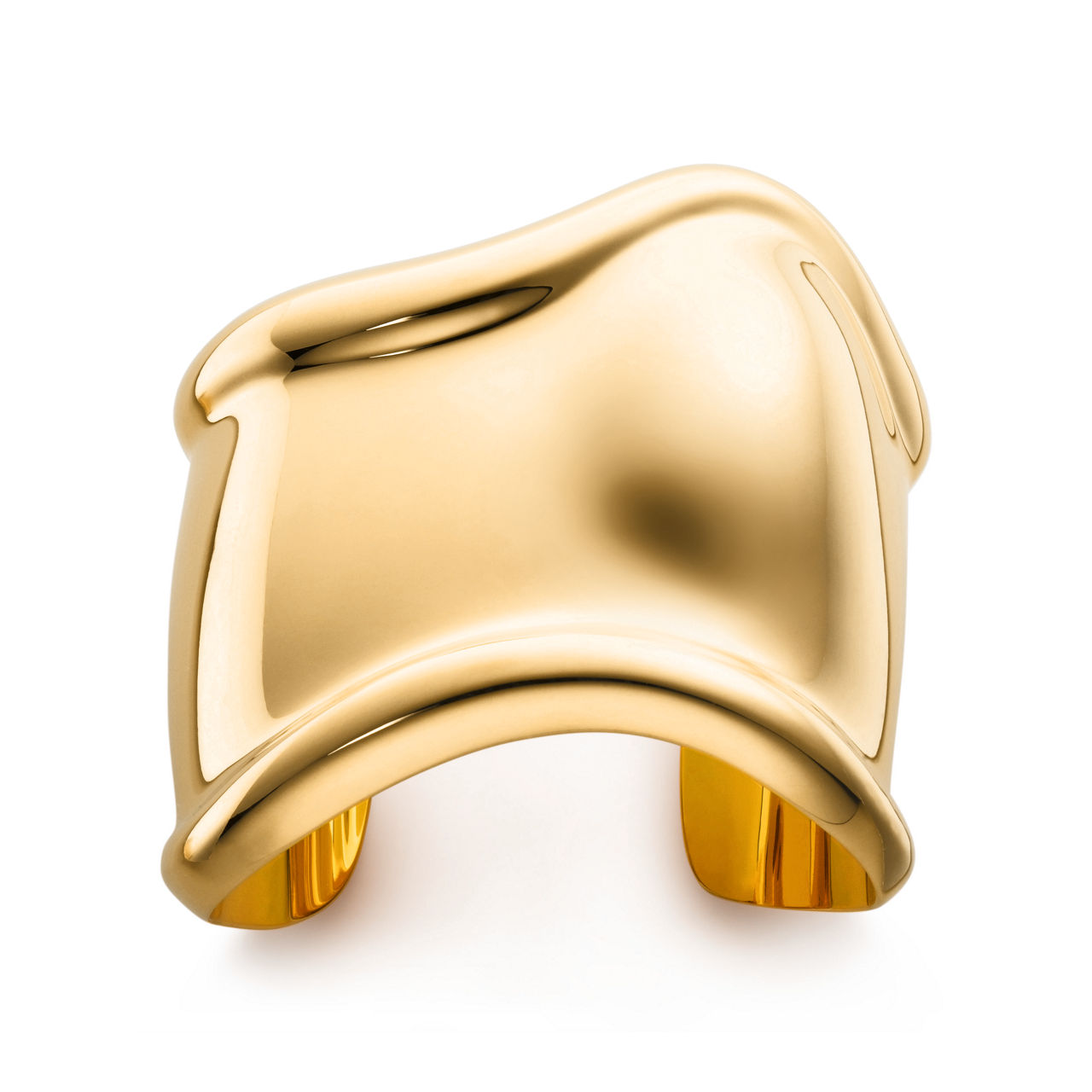 Medium Bone Cuff in Yellow Gold