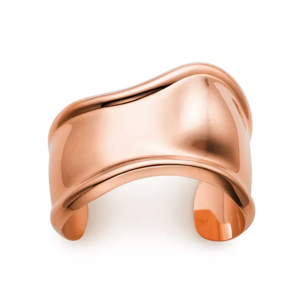 Kleiner Bone Cuff in Roségold