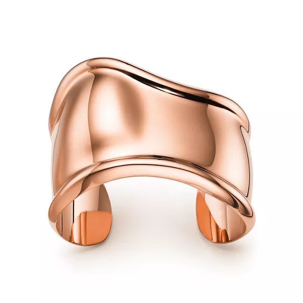 Kleiner Bone Cuff in Roségold