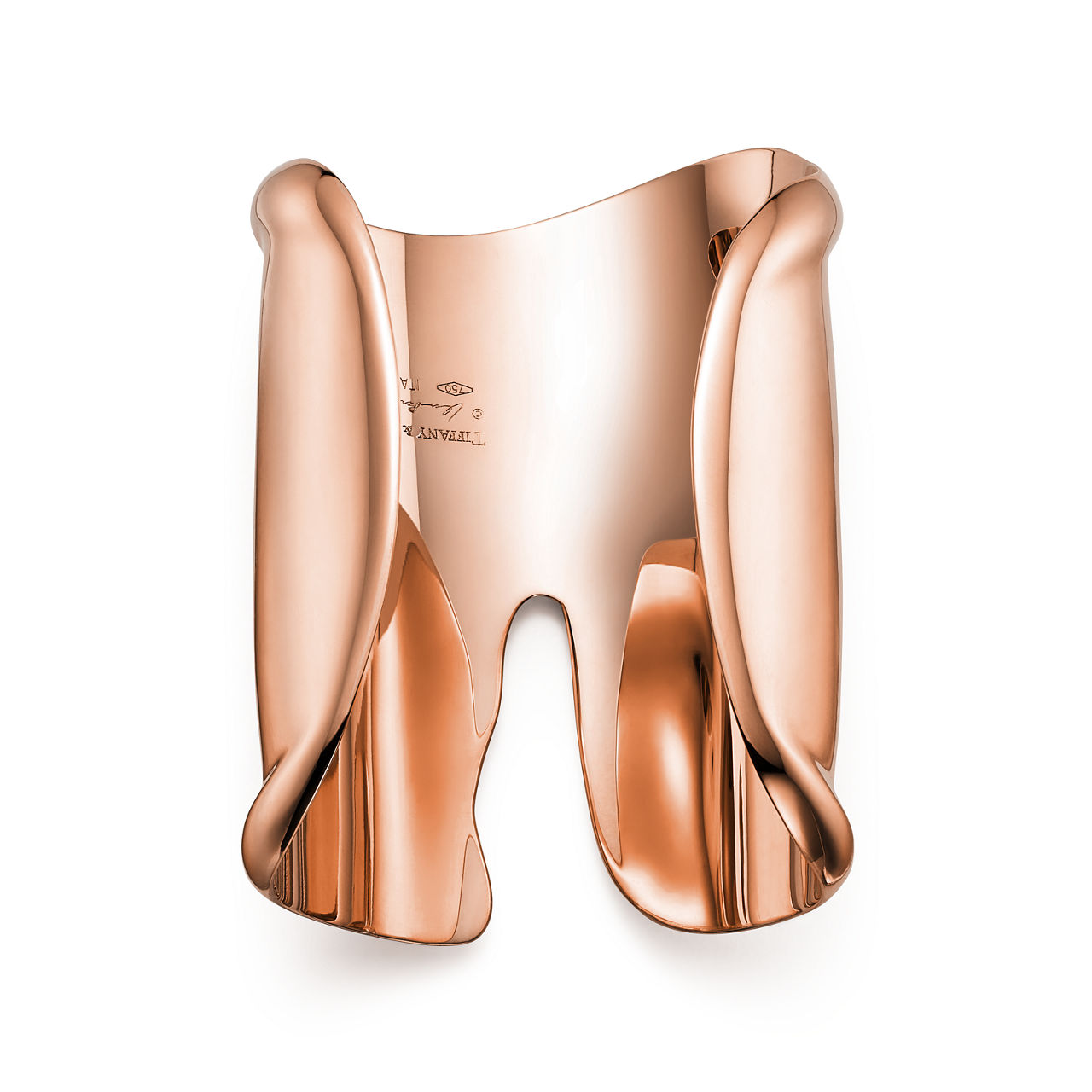 Elsa Peretti®:Large Bone Cuff in Rose Gold image number 3