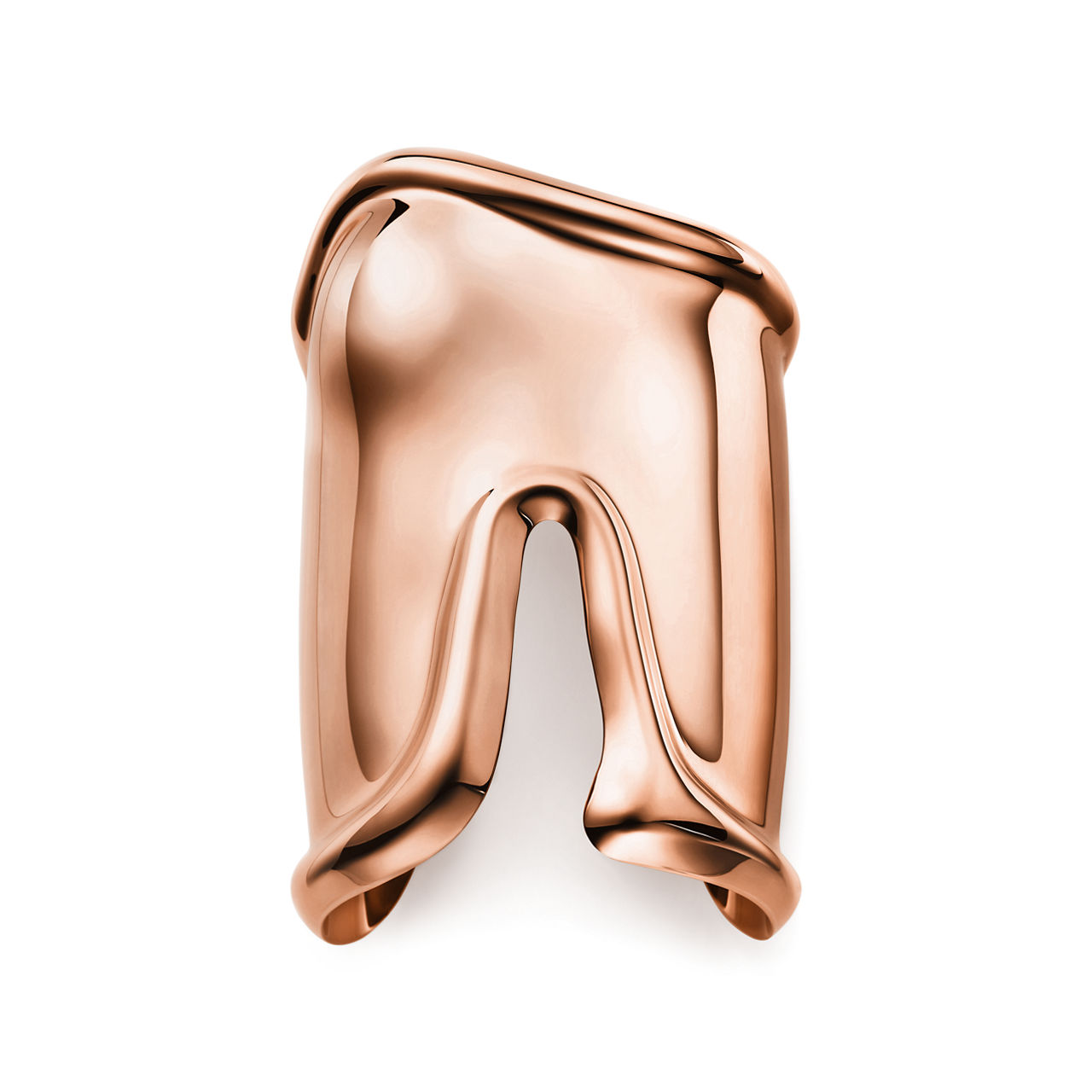 Large Bone Cuff in Rose Gold