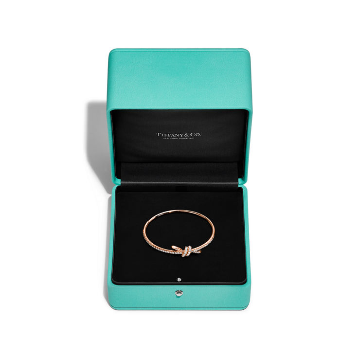 Collezione Knot by Tiffany:Bracciale in oro rosa con diamanti numero immagine 6