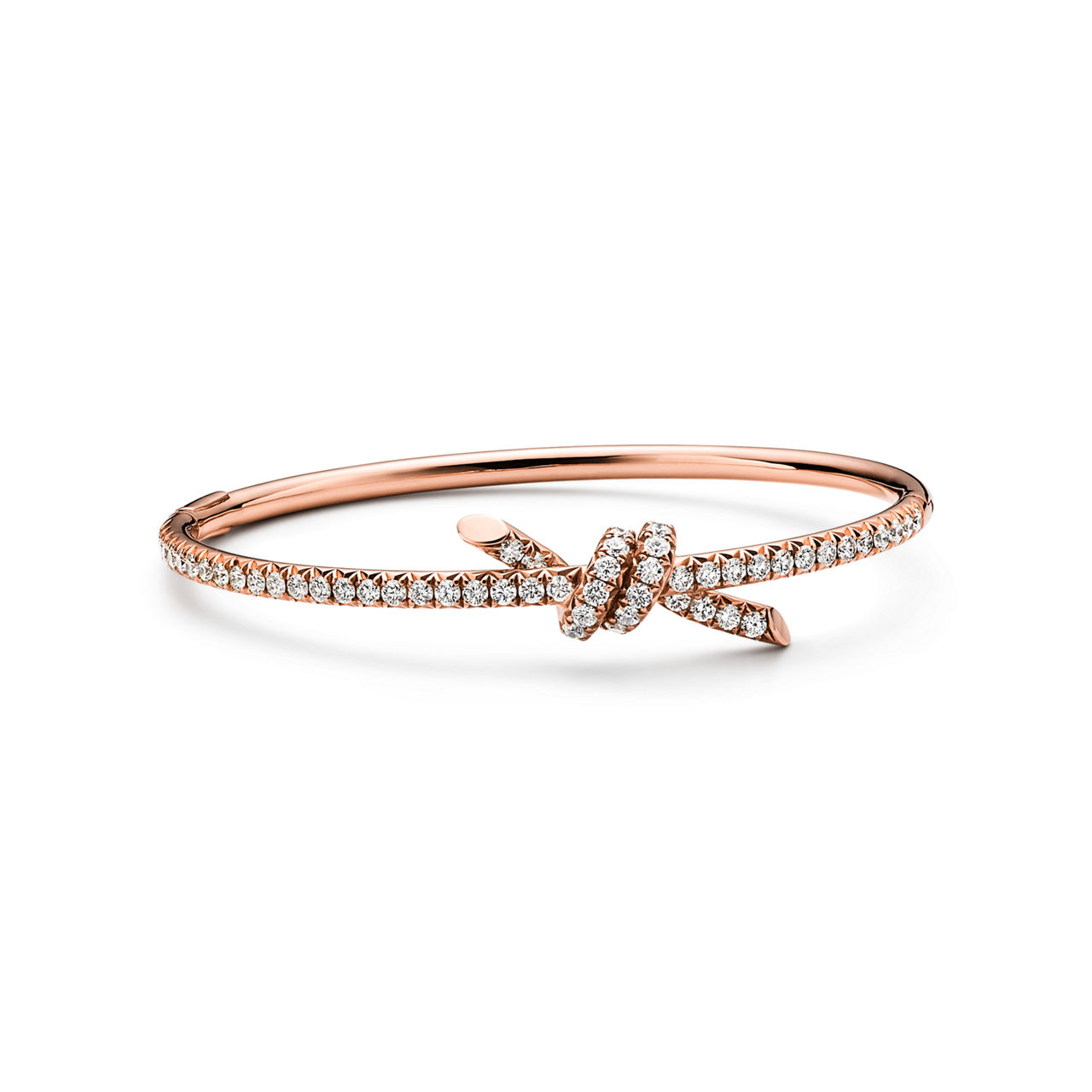 Collezione Knot by Tiffany:Bracciale in oro rosa con diamanti numero immagine 0