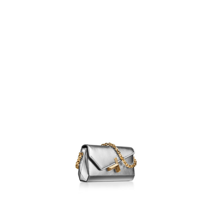 Tiffany T:Mini Clutch in Silver-coloured Leather image number 5