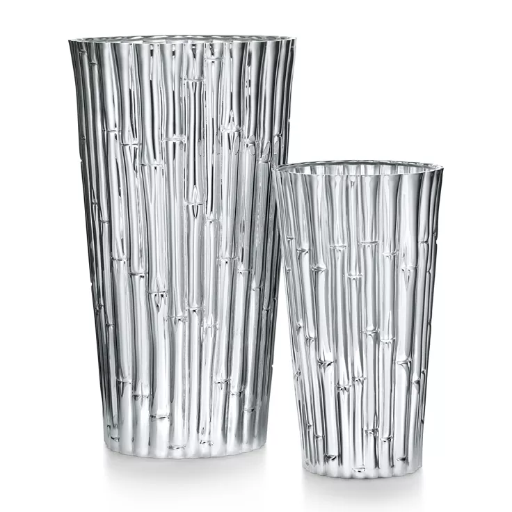 Bamboo:Medium Vase in Sterling Silver, 1