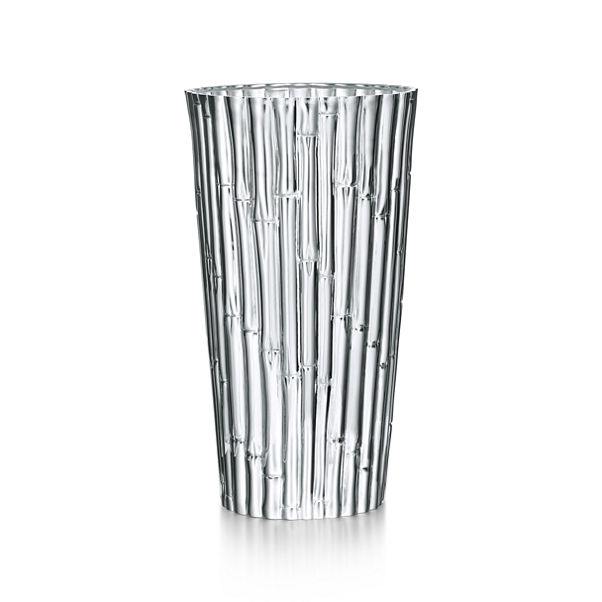 Bamboo:Medium Vase in Sterling Silver