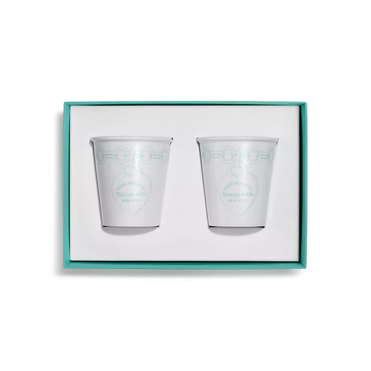Return to Tiffany™:Coffee Cups in Bone China, Set of Two, 4