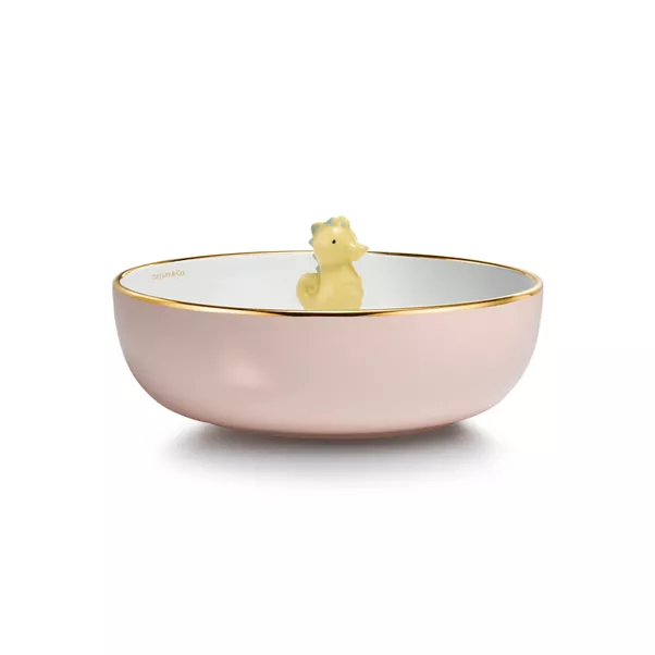 Seahorse Soup Bowl in Bone China