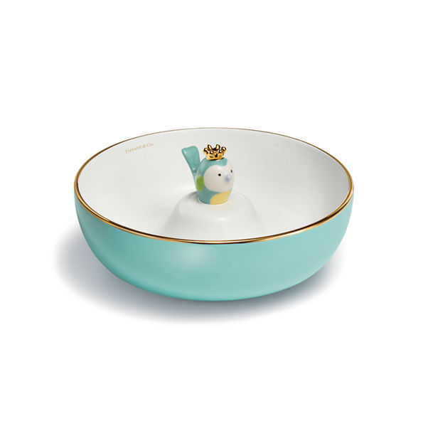 Tiny Tiffany:Chick on a Rock Soup Bowl in Bone China