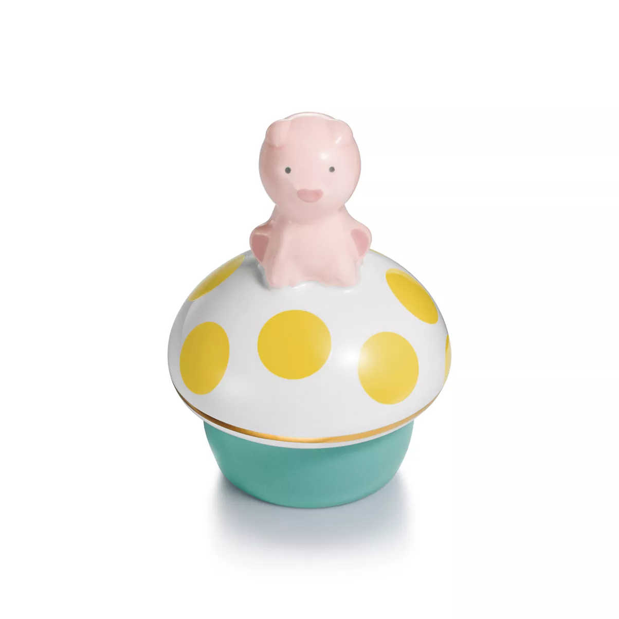 Pig Keepsake Box in Earthenware