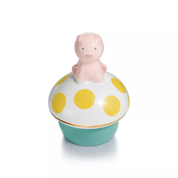 Pig Keepsake Box in Earthenware