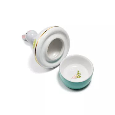 Tiny Tiffany:Rabbit Keepsake Box in Earthenware, 2