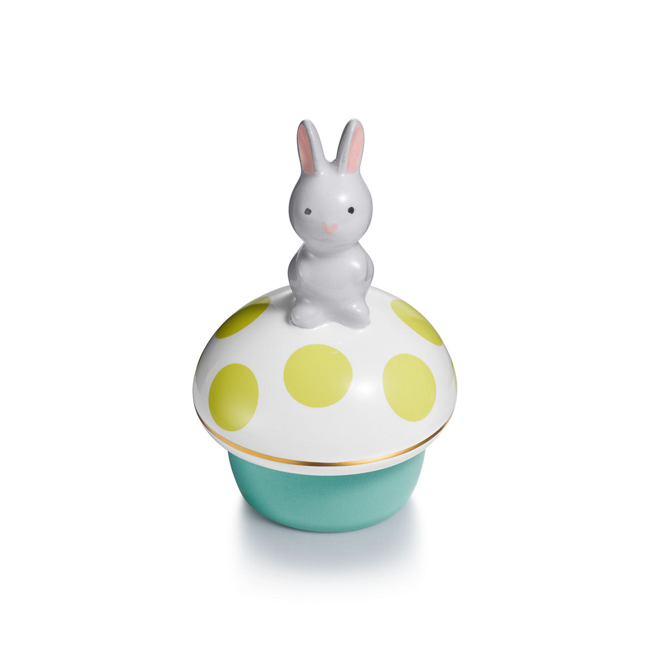 Tiny Tiffany:Rabbit Keepsake Box in Earthenware image number 0