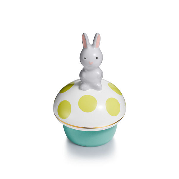 Tiny Tiffany:Rabbit Keepsake Box in Earthenware