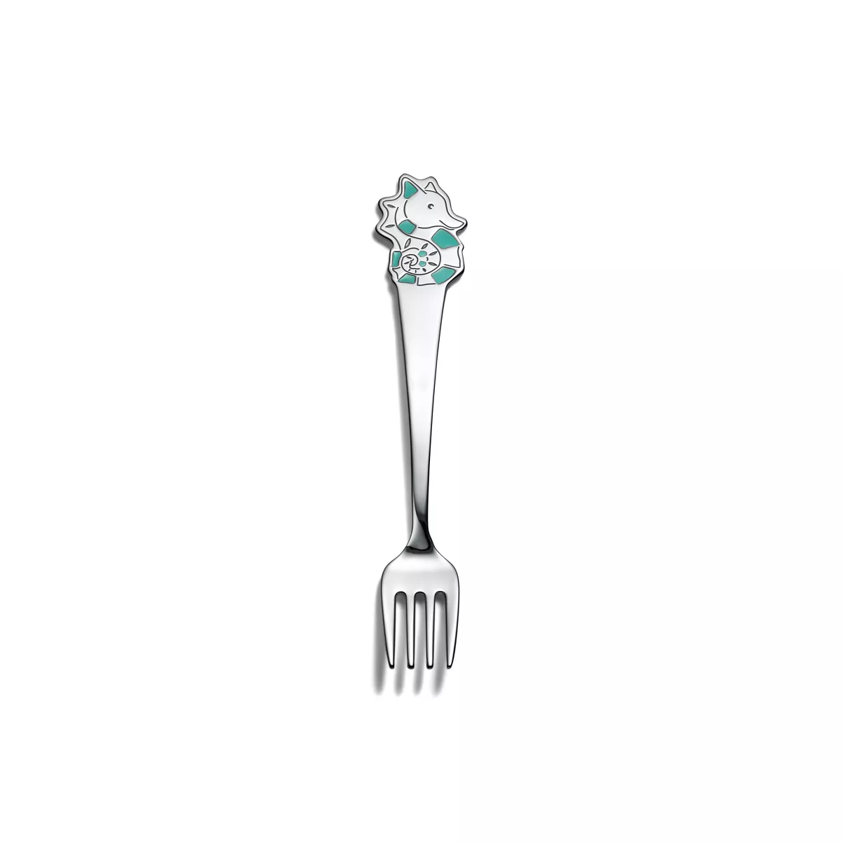 Seahorse Baby Fork in Sterling Silver