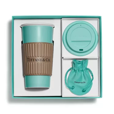 Tiffany Cups:Tiffany Large Coffee Cup Set in Bone China, 3