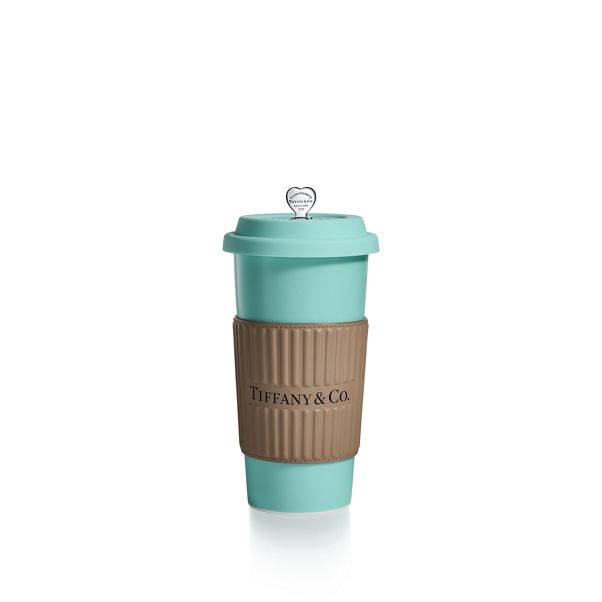 Tiffany Cups:Großes Tiffany Kaffeebecher-Set aus Porzellan