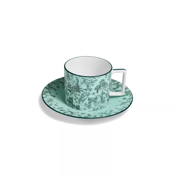 Tazza con piattino in porcellana fine Tiffany Blue®