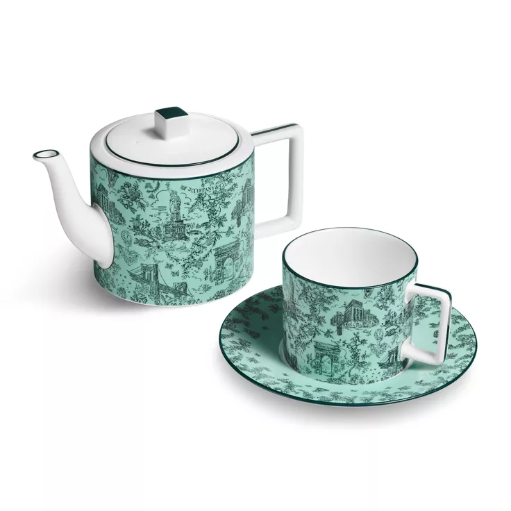 Tiffany Toile:Coffee Pot in Tiffany Blue® Bone China, 2