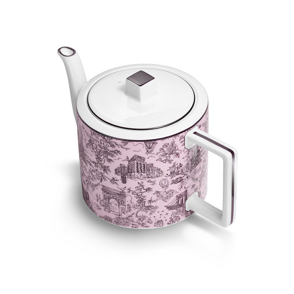 Tiffany Toile:Coffee Pot in Morganite Bone China