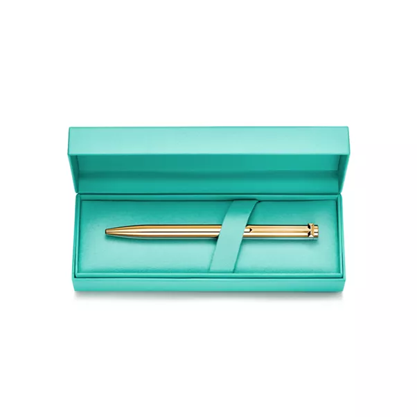Ballpoint Pen in Sterling Silver with Gold Vermeil