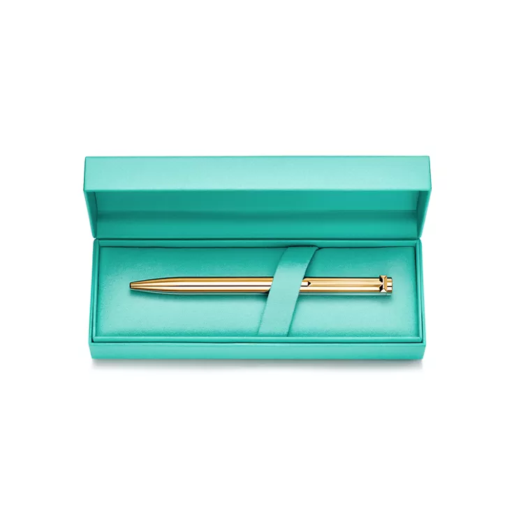 Tiffany T:Ballpoint Pen in Sterling Silver with Gold Vermeil, 1