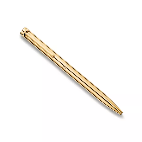 Ballpoint Pen in Sterling Silver with Gold Vermeil