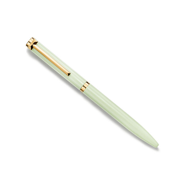 Tiffany T:Ballpoint Pen in Brass with Tsavorite Lacquer Finish