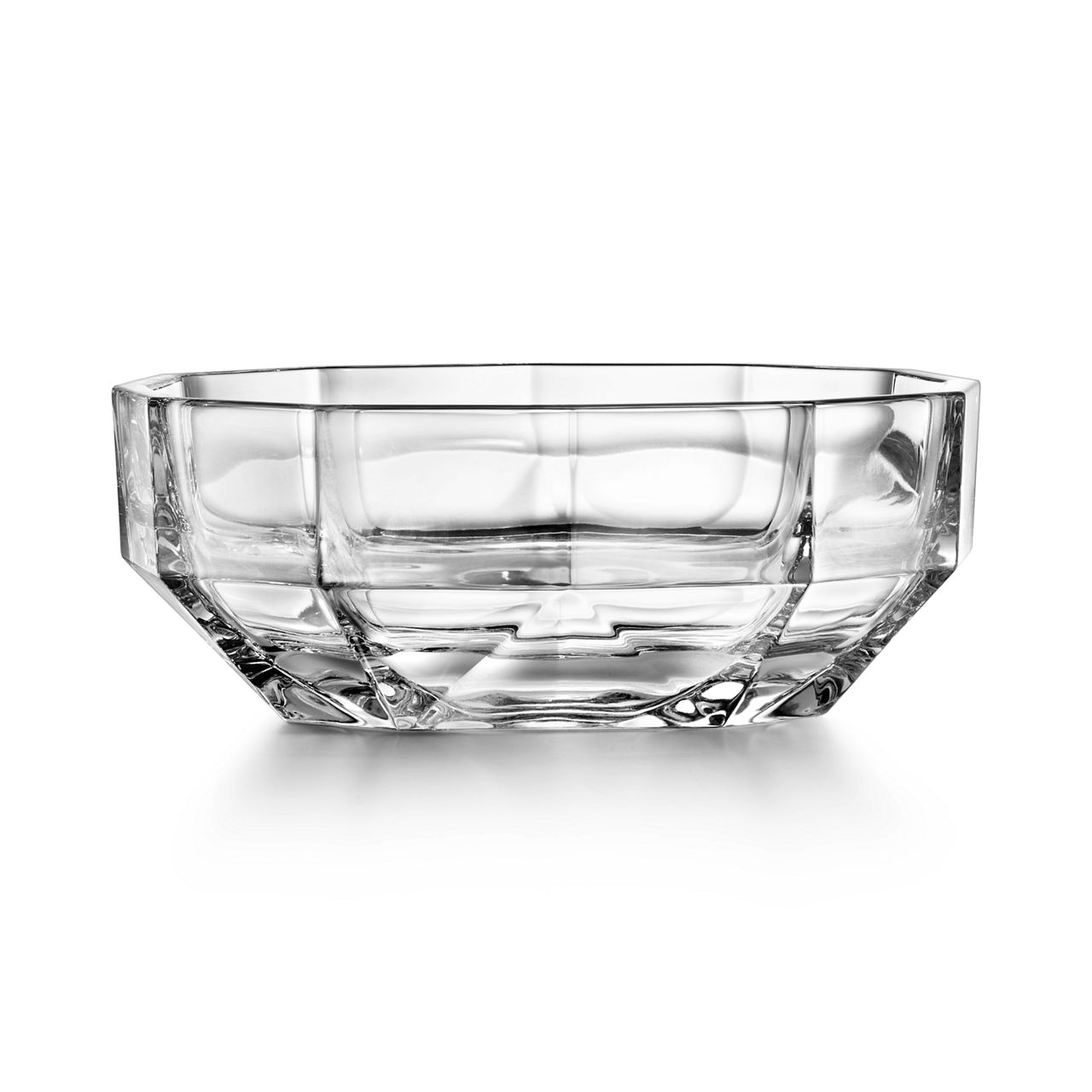 Tiffany Facets:Large Bowl in Crystal Glass image number 0