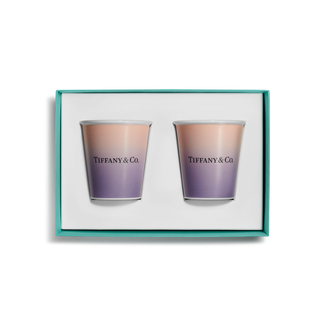 Tiffany Cups:Tiffany Coffee Cups in Infinity Morganite Bone China