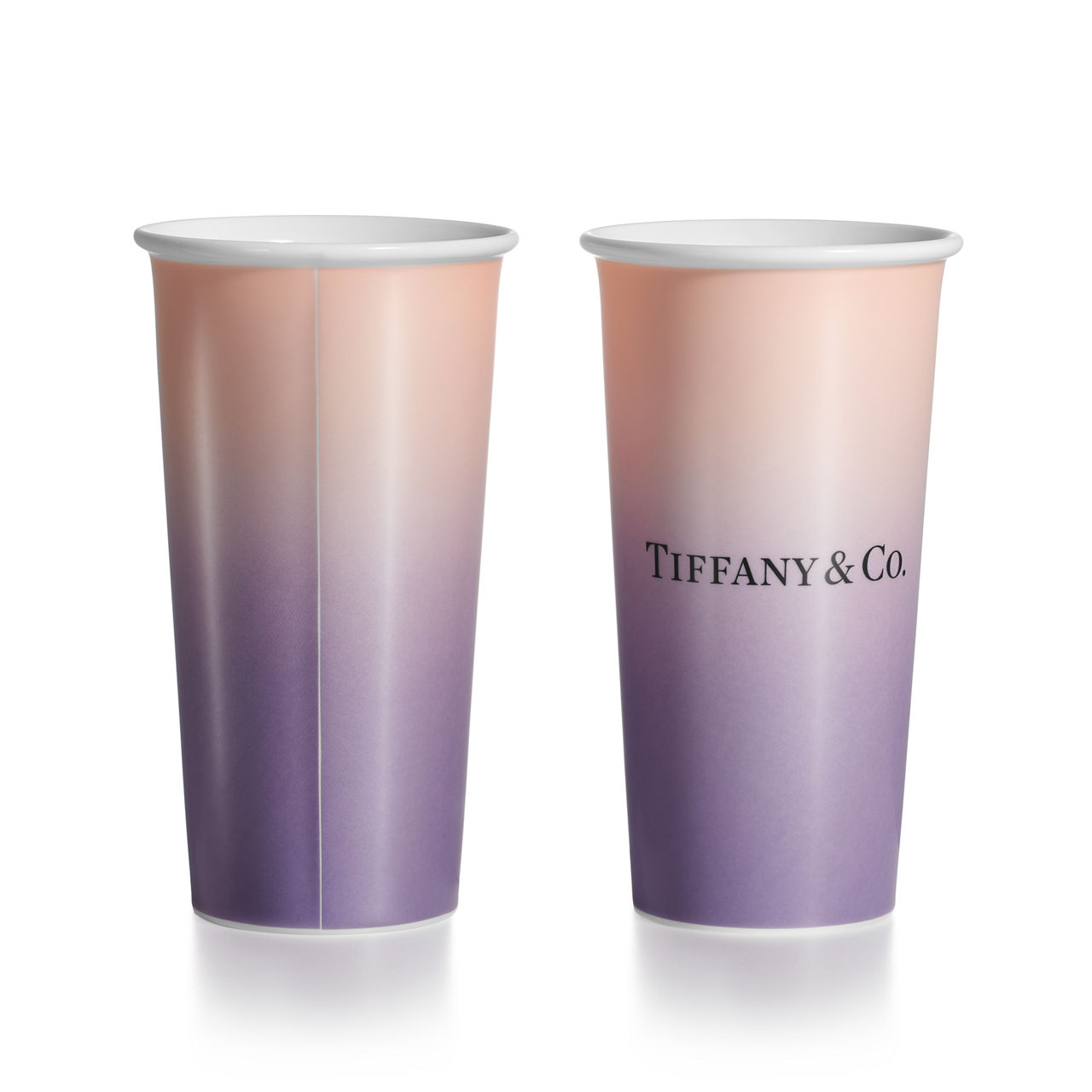 Große Tiffany Kaffeebecher aus Porzellan in Infinity Morganit